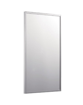 Зеркало 100*100 с матовой алюминиевой рамкой без светильника