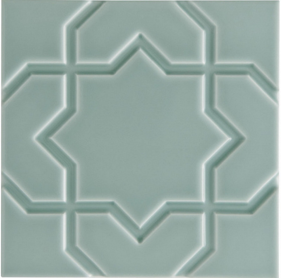 ADNE4149 Relieve Liso Star Sea Green 15x15