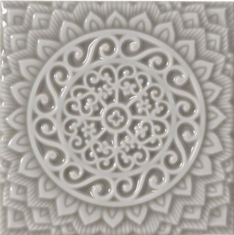 ADST4080   Relieve Mandala Universe Graystone 14.8x14.8