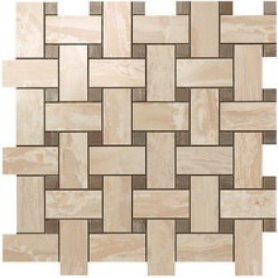 S.M. Woodstone Champagne Twist Mosaic 30.5x30.5