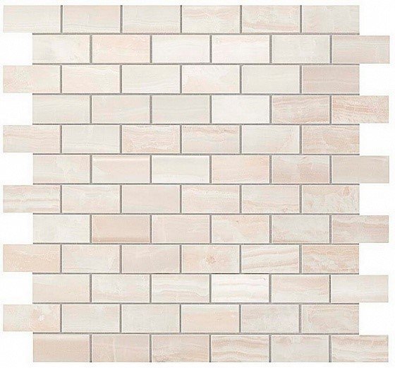 S.O. Pure White Brick Mosaic 30.5x30.5