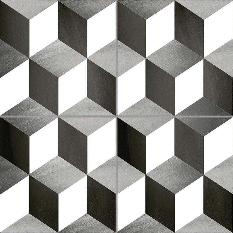 Hidraulicos Cube Precorte Gris 45x45