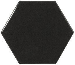 Scale Hexagon Black 10.7x12.4