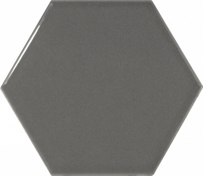 Scale Hexagon Dark Grey 10.7x12.4