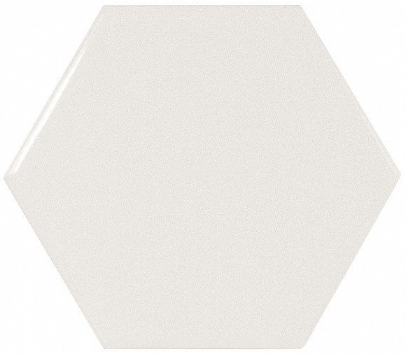 Scale Hexagon White 10.7x12.4