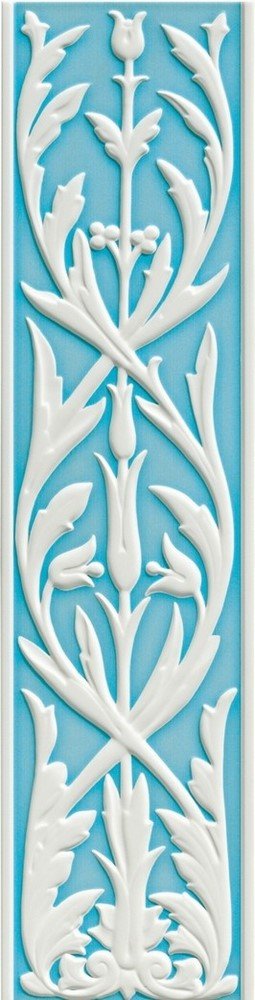 Ermitage Decorato Bianco/Pavone Matt 20x80