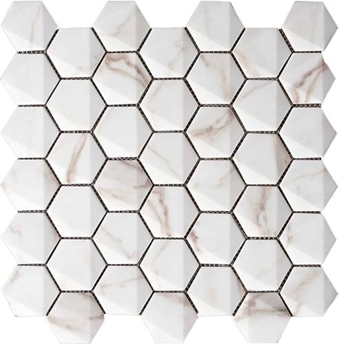 Hexagonal Calacata 30x30