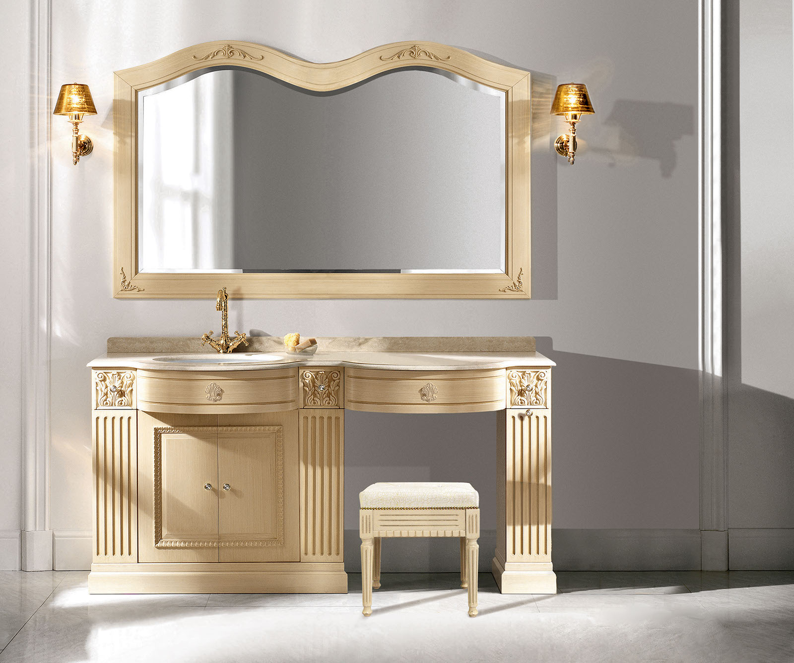 Лучшая мебель для ванны. Умывальники Eurodesign Luxury. Комплект мебели Eurodesign. Итальянская мебель для ванной. Комплект мебели для ванной.