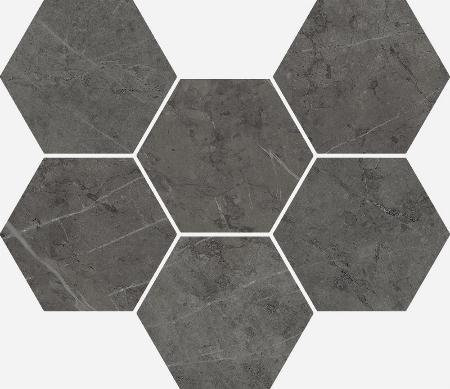 Charme Evo Antracite Mosaico Hexagon 25x29