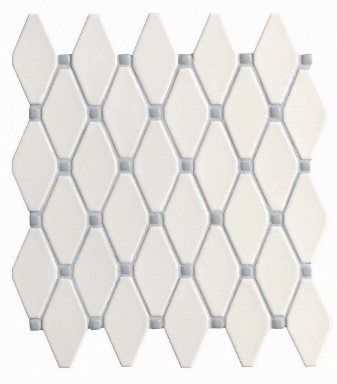 Bianco Esagona Mosaico 37x32