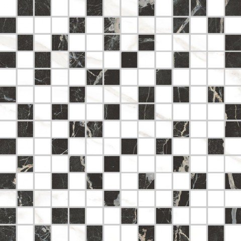 K945625 LPR Мозаика  Сан Лорен Черный Микс  (чип 3х3) 29.4x29.4