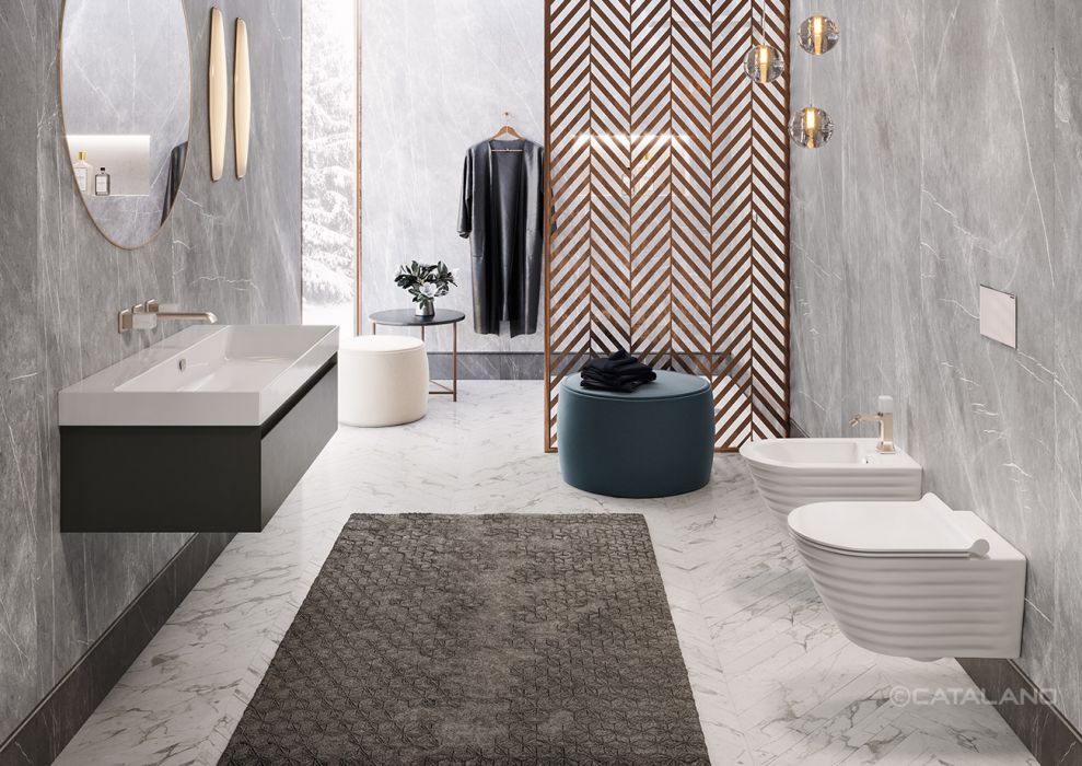 Унитаз подвесной безободковый Classy 55x35 + Биде подвесное Classy 55x35 (комплект)