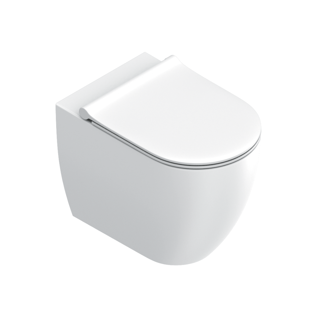 Унитаз напольный Sfera 55 безободковый белый матовый (старый артикул 1VPS54RNBM)