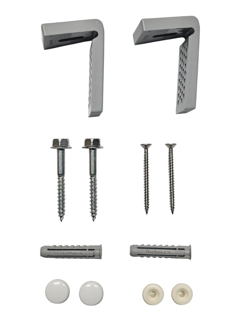 Скрытый крепеж для напольных приставных унитазов и биде