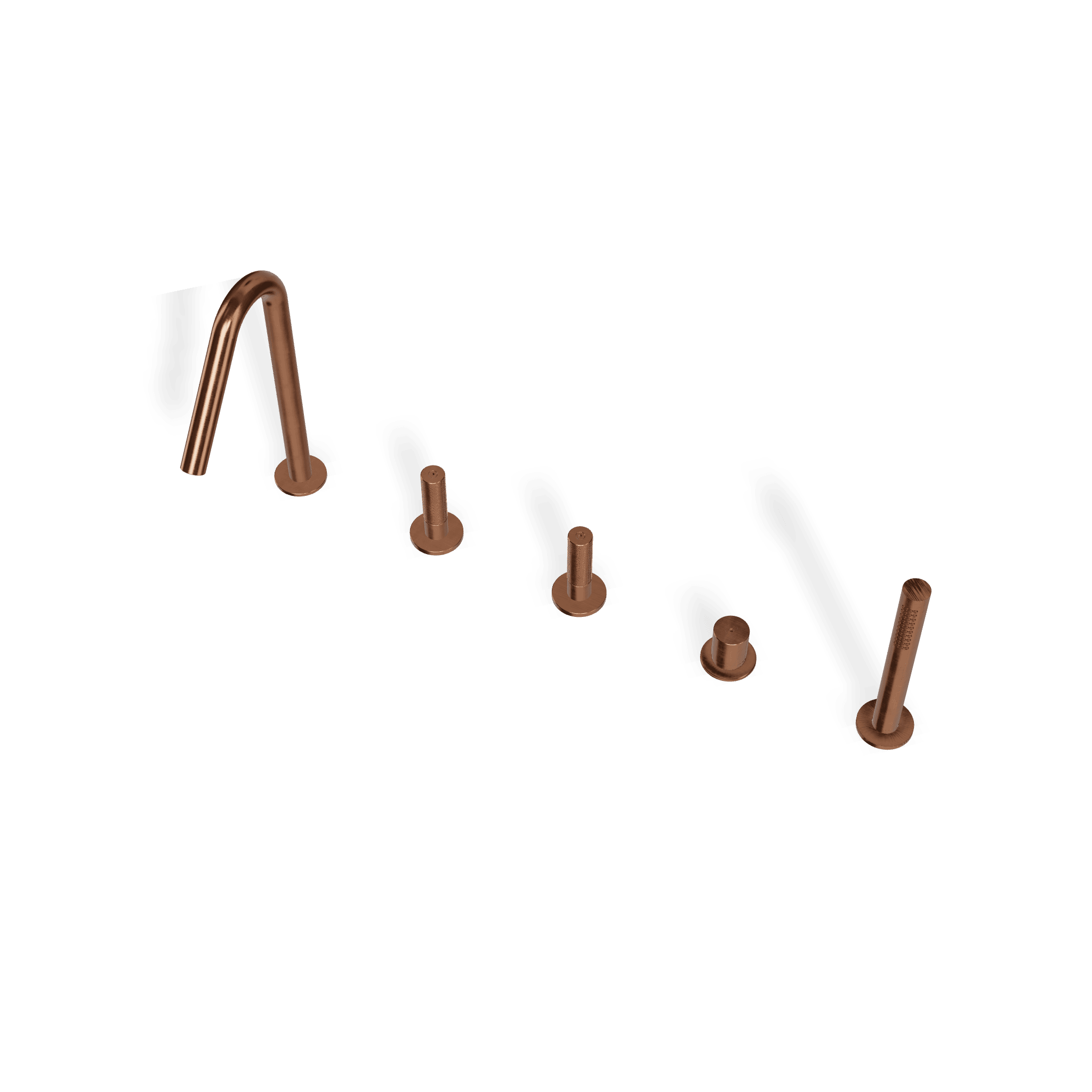 Смеситель на борт ванны на 5 отверстий 22mm