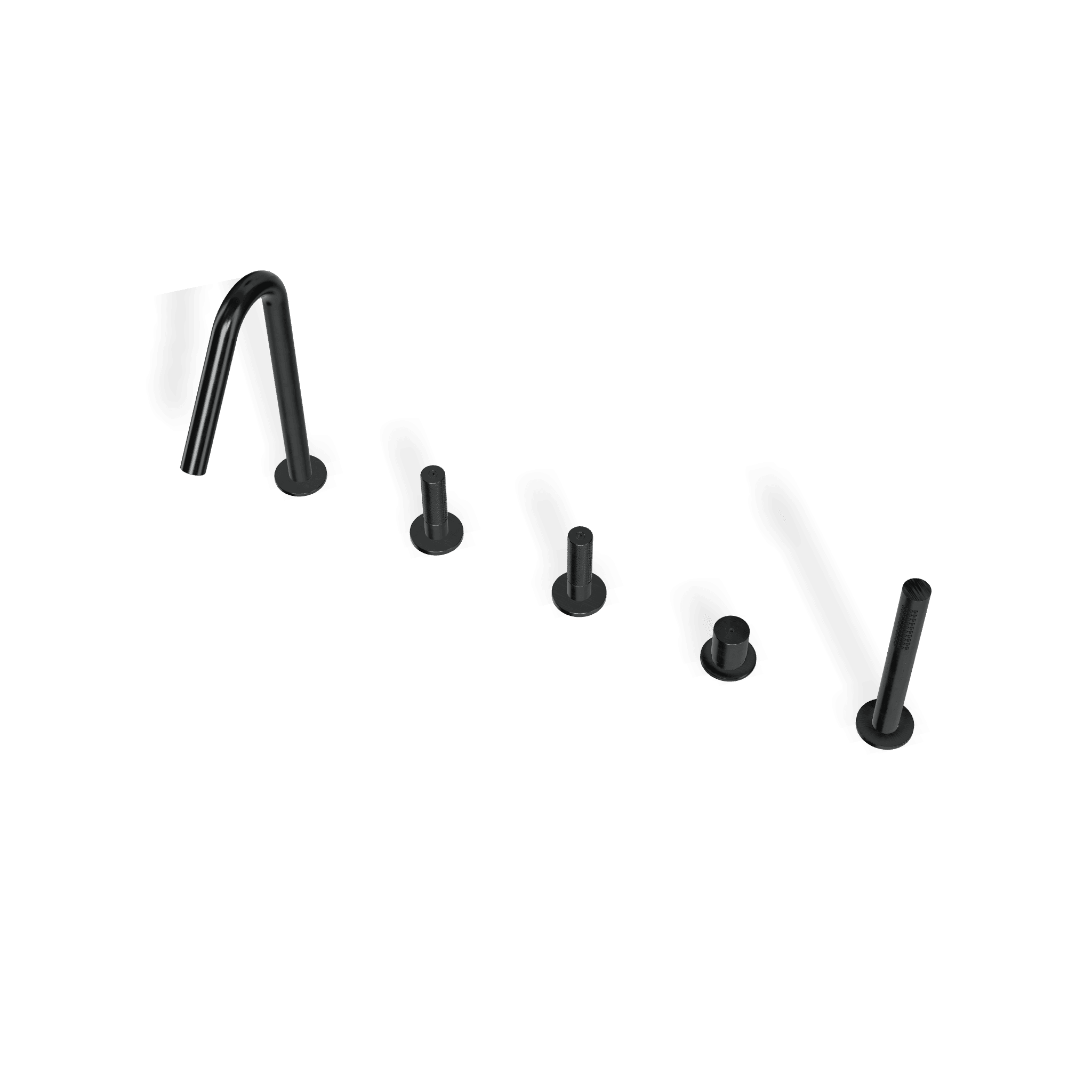 Смеситель на борт ванны на 5 отверстий 22mm