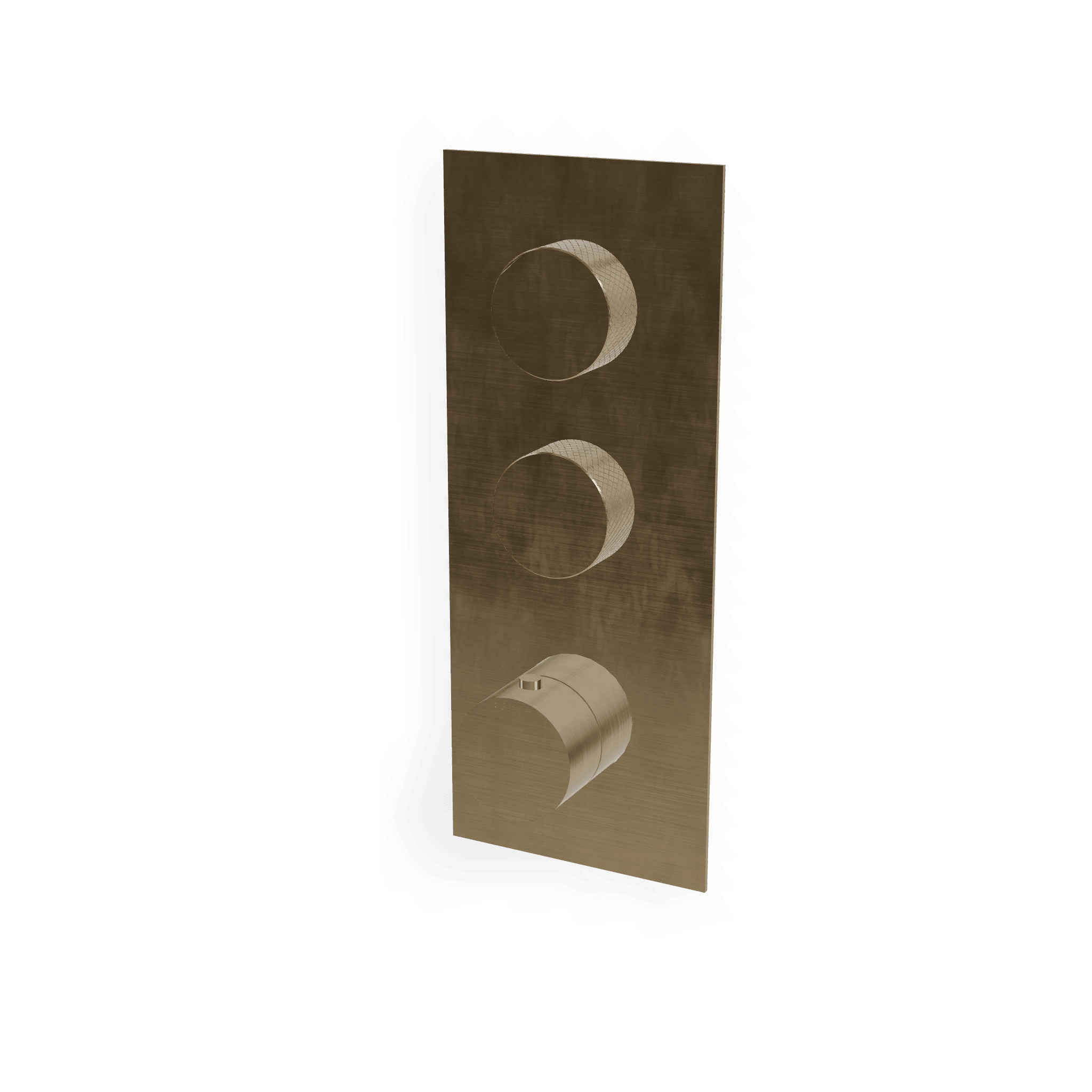 Внешняя часть термостатического смесителя для душа на 2 потребителя 22mm