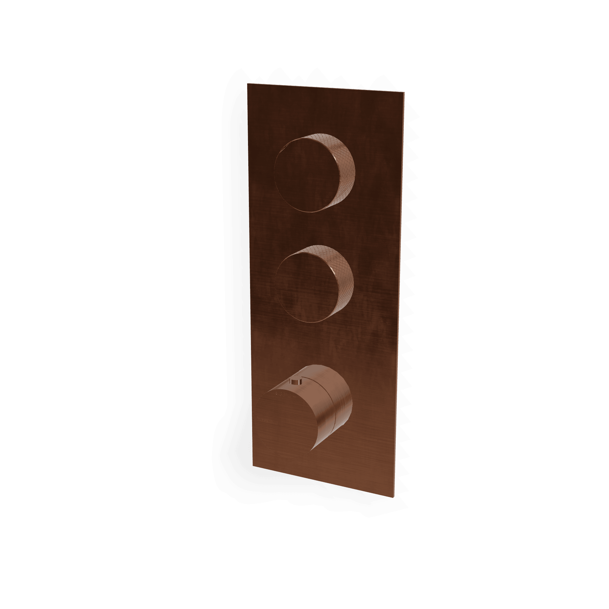 Внешняя часть термостатического смесителя для душа на 2 потребителя 22mm