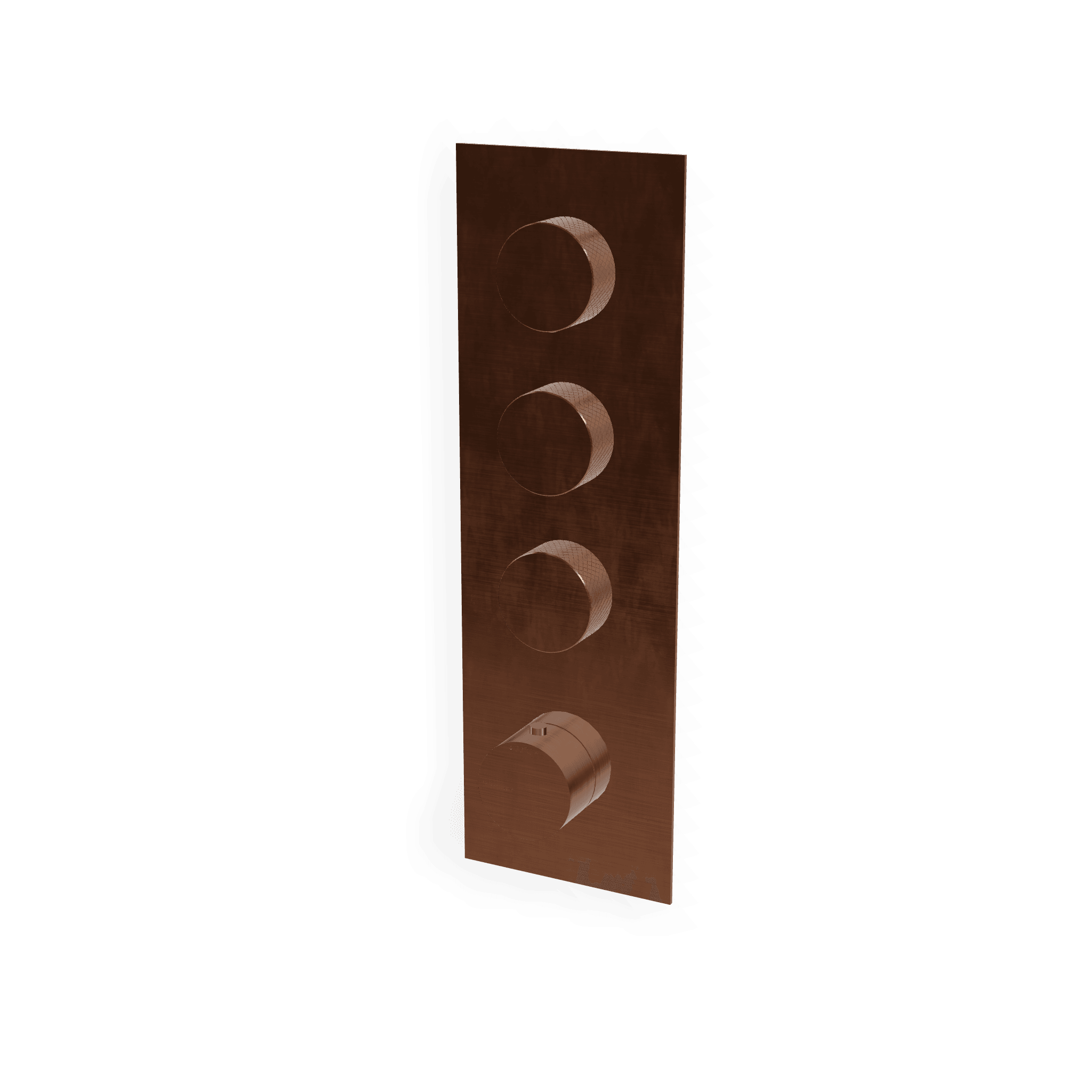 Внешняя часть термостатического смесителя для душа на 3 потребителя 22mm