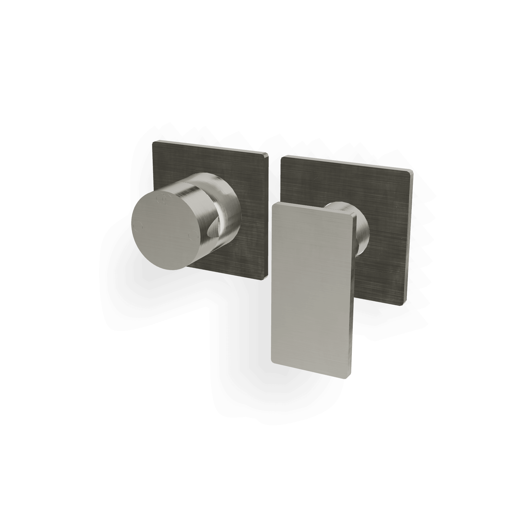 Внешняя часть смесителя для душа на 2 потребителя 5mm