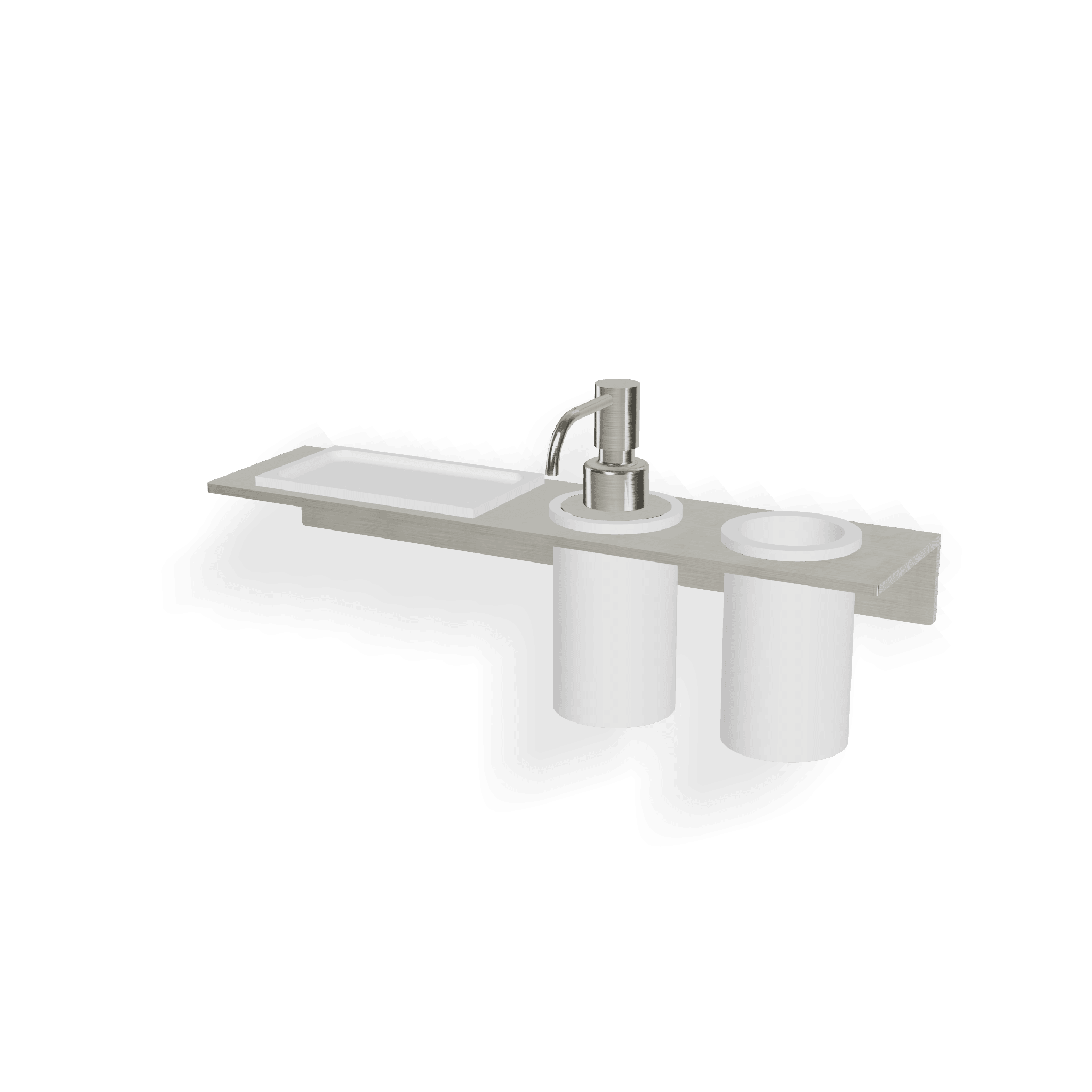 Полка со стаканом и дозатором жидкого мыла 5mm