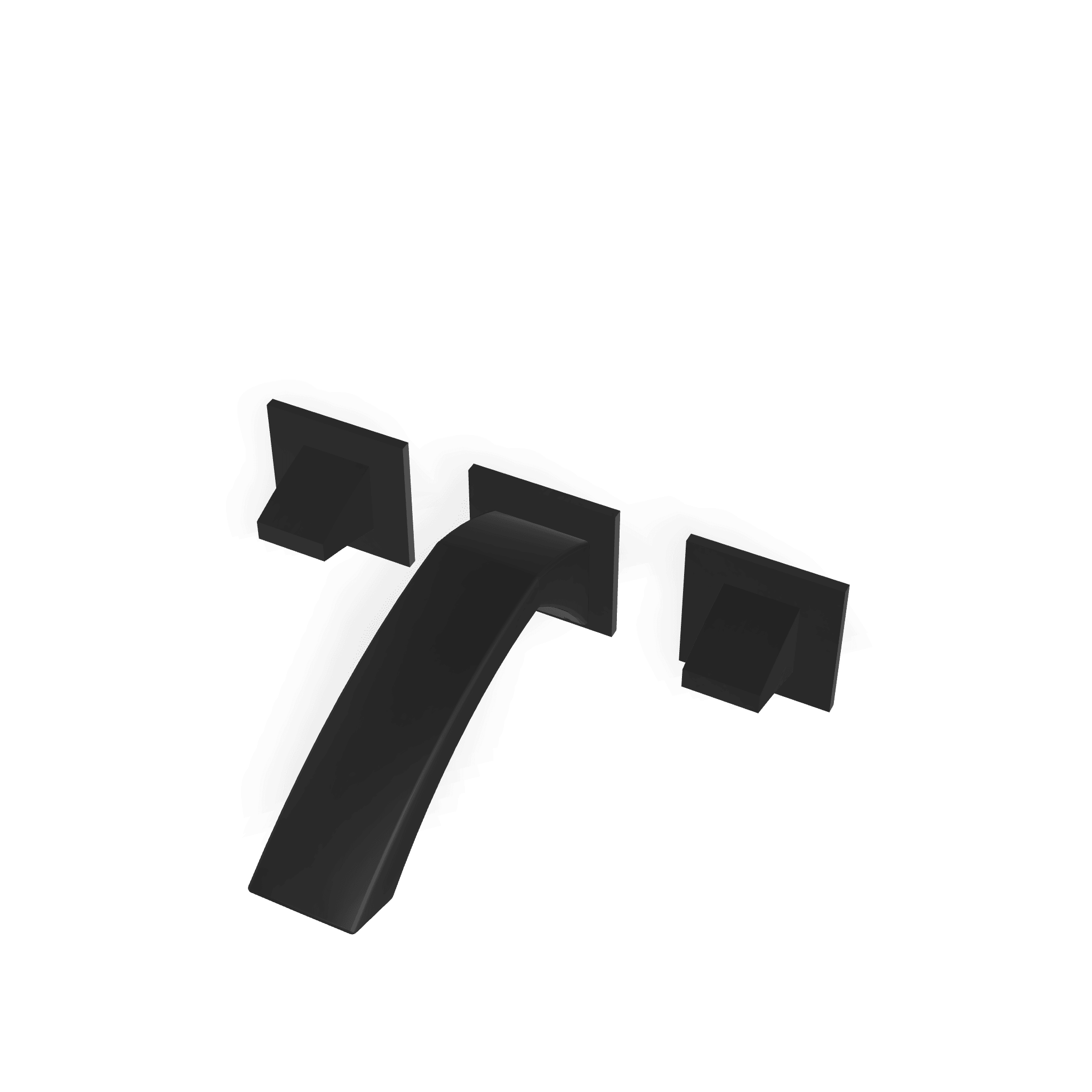 Внешняя часть смесителя для раковины из стены на 3 отверстия 193 мм Arche