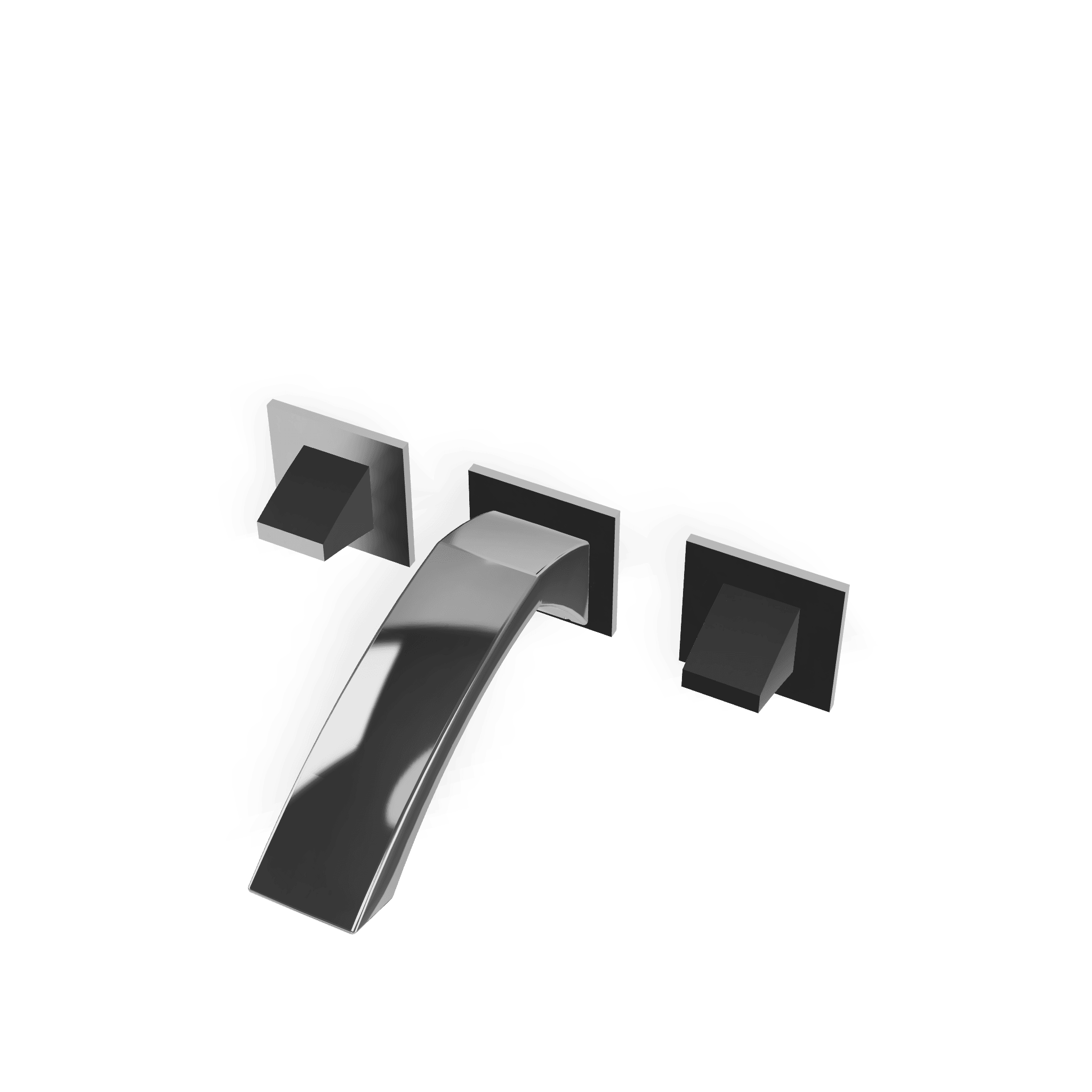 Внешняя часть смесителя для раковины из стены на 3 отверстия 193 мм Arche