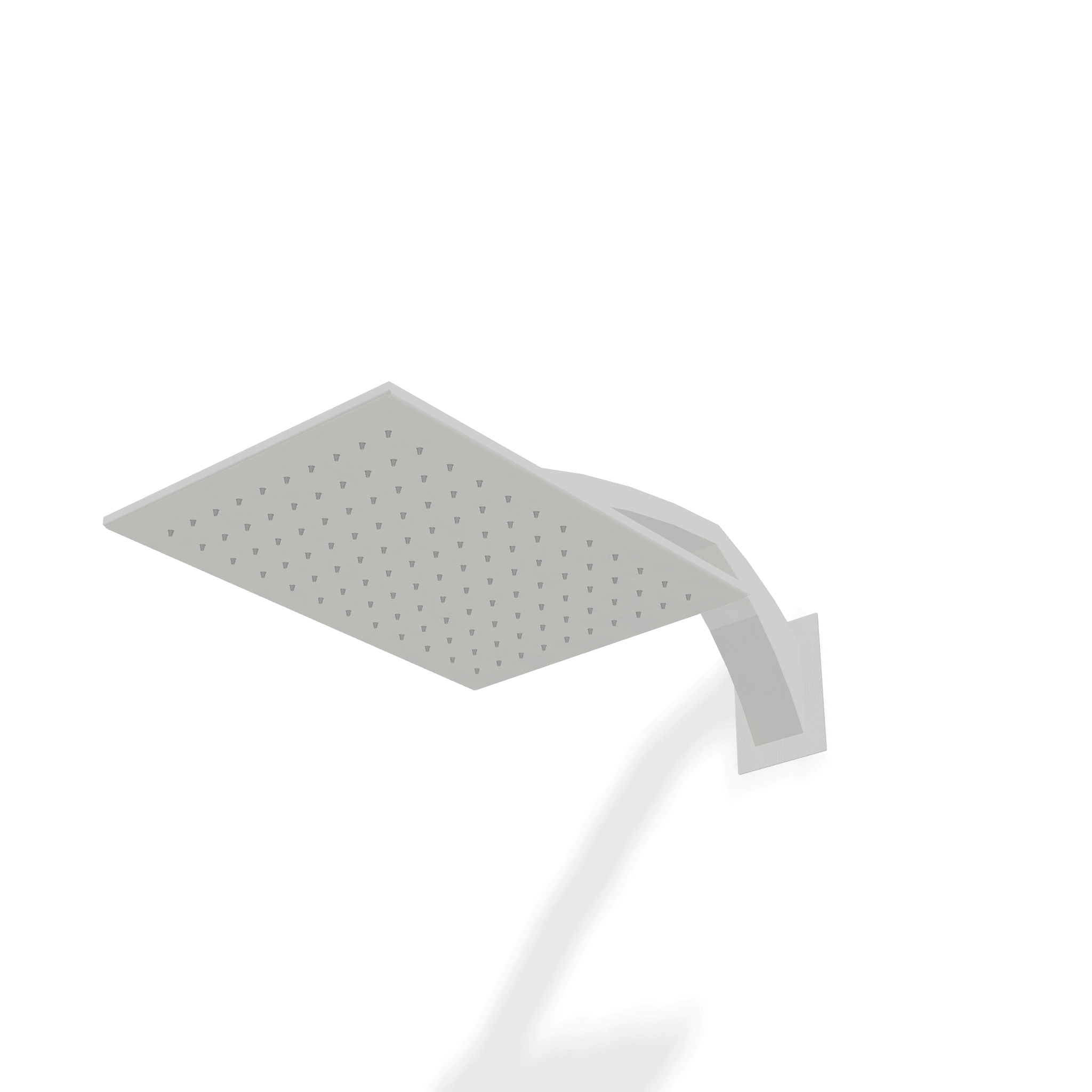 Верхний душ 360х260 мм с кронштейном 400 мм из стены Arche