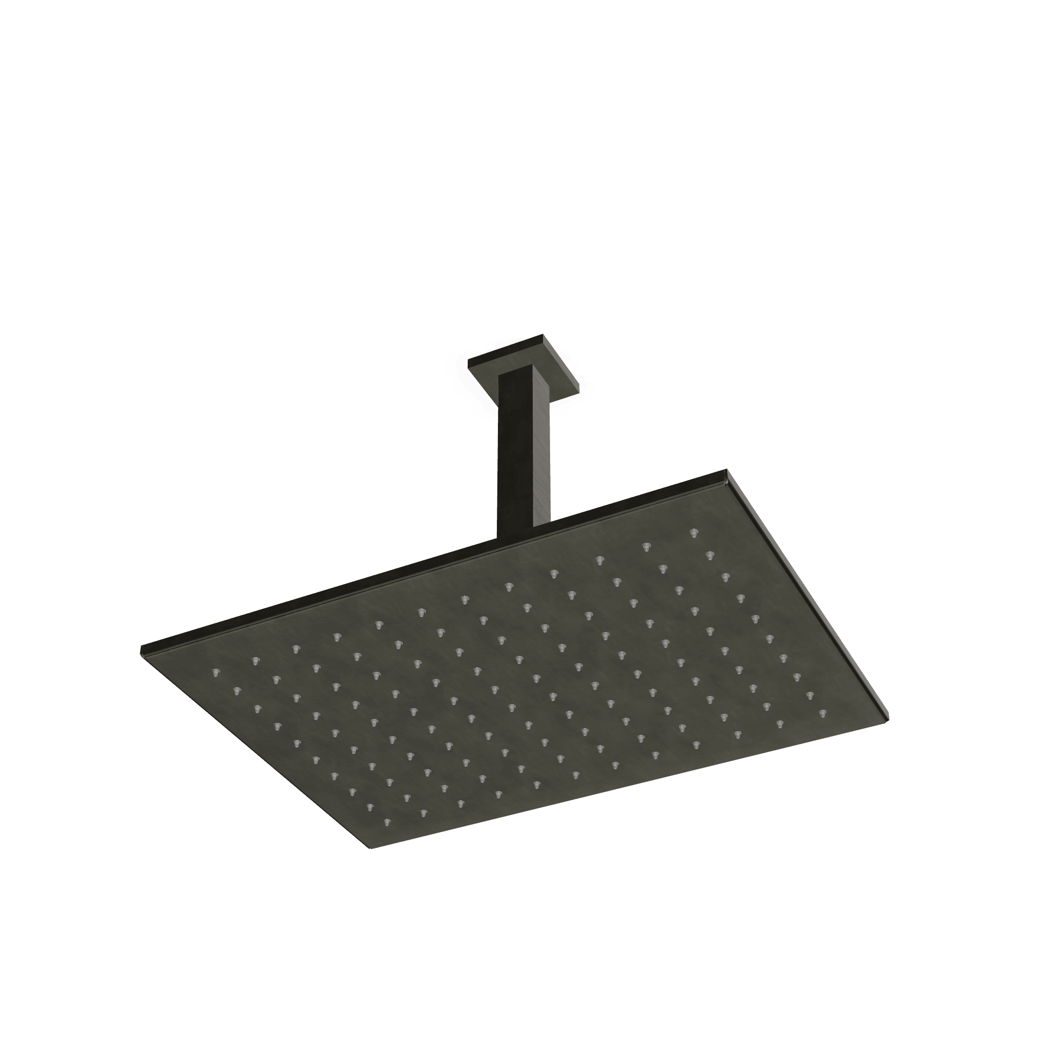 Верхний душ 360х260 мм с кронштейном 250 мм из потолка