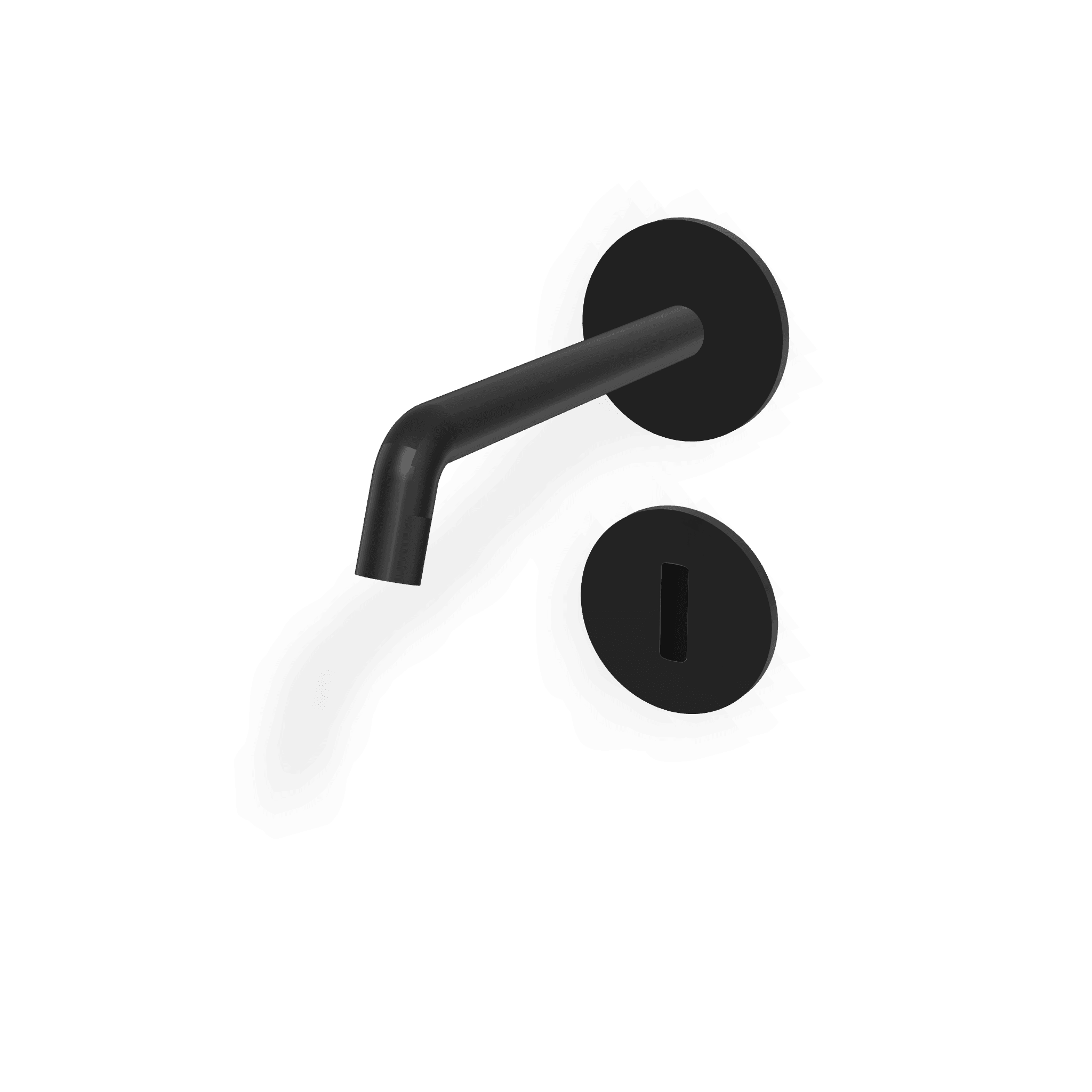 Внешняя часть электронного смесителя для раковины из стены с аккумулятором 176 мм Up+