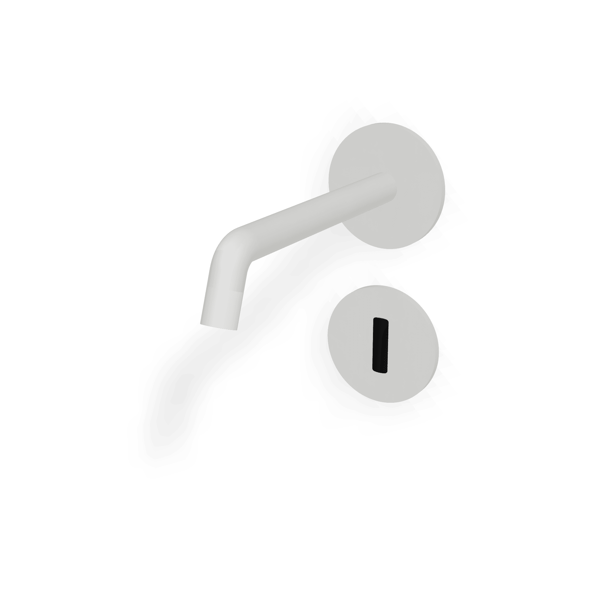 Внешняя часть электронного смесителя для раковины из стены с аккумулятором 176 мм Up+