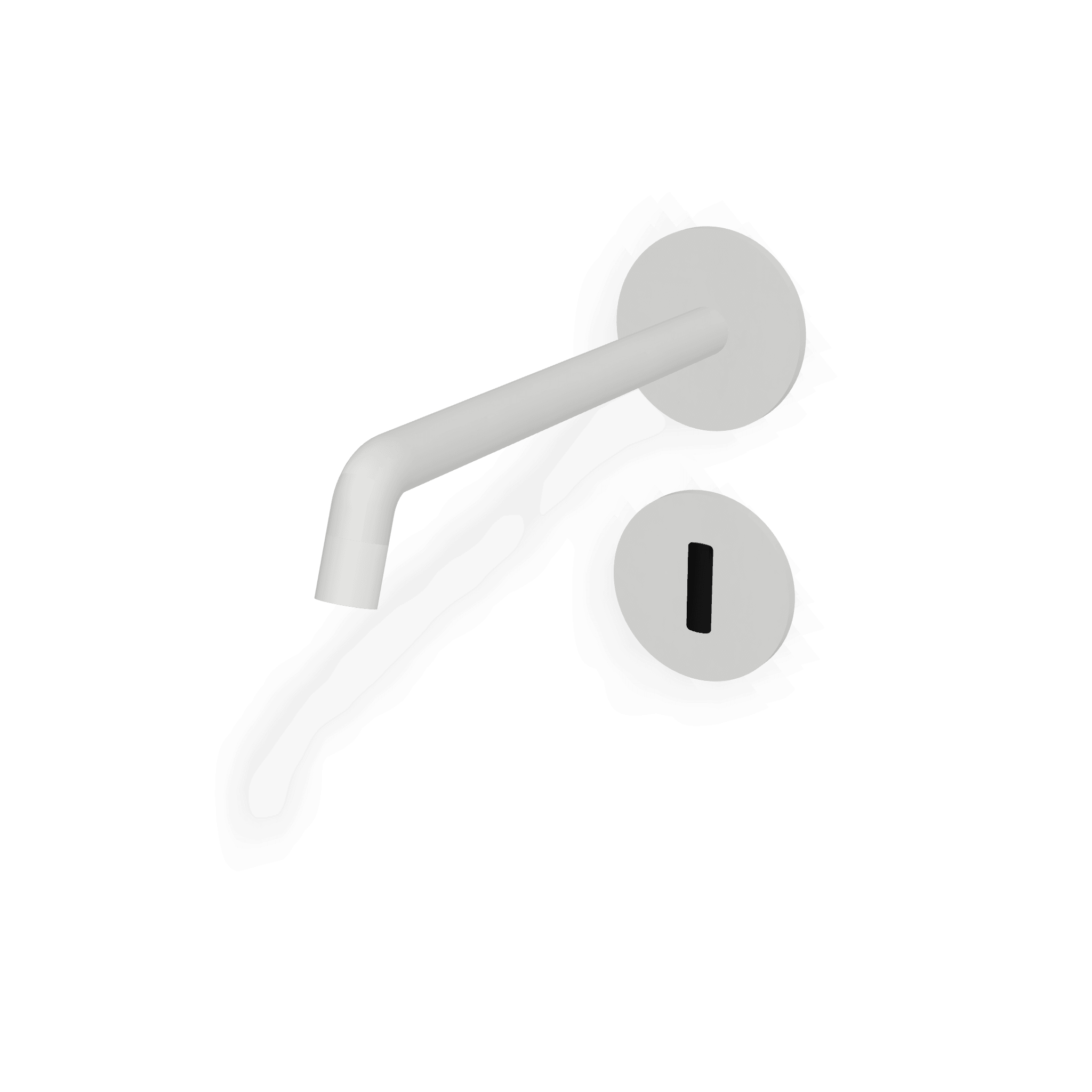 Внешняя часть электронного смесителя для раковины из стены с аккумулятором 226 мм Up+