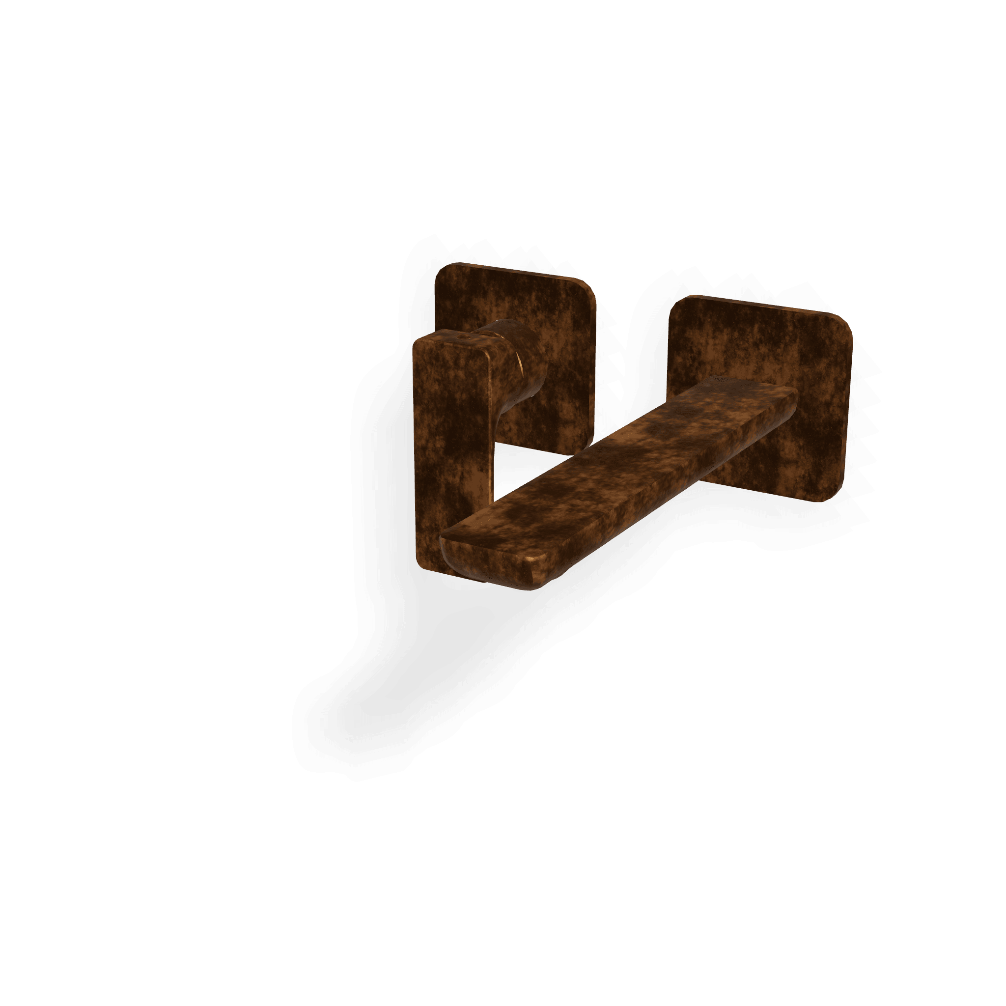 Внешняя часть смесителя для раковины из стены 183 мм Hask