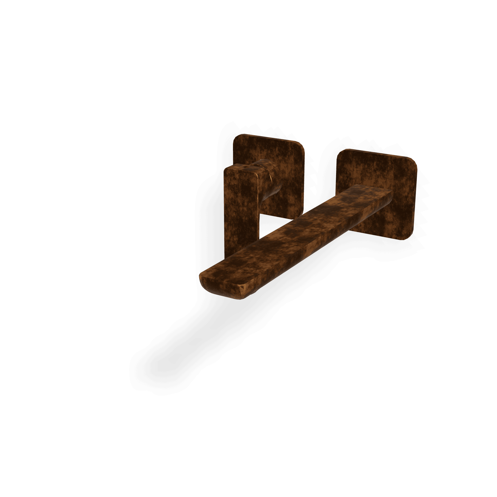 Внешняя часть смесителя для раковины из стены 233 мм Hask