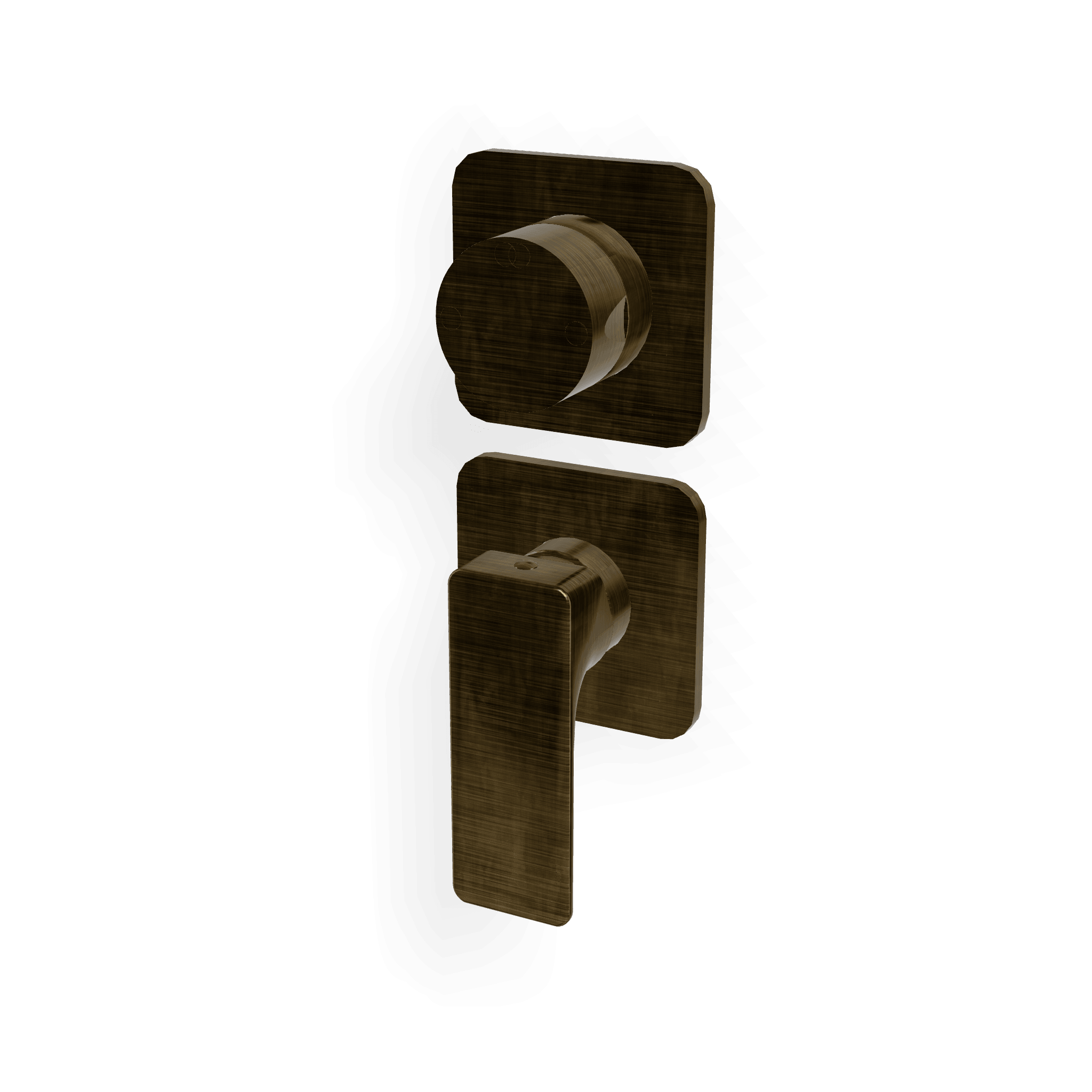 Внешняя часть смесителя для душа на 2 потребителя Hask