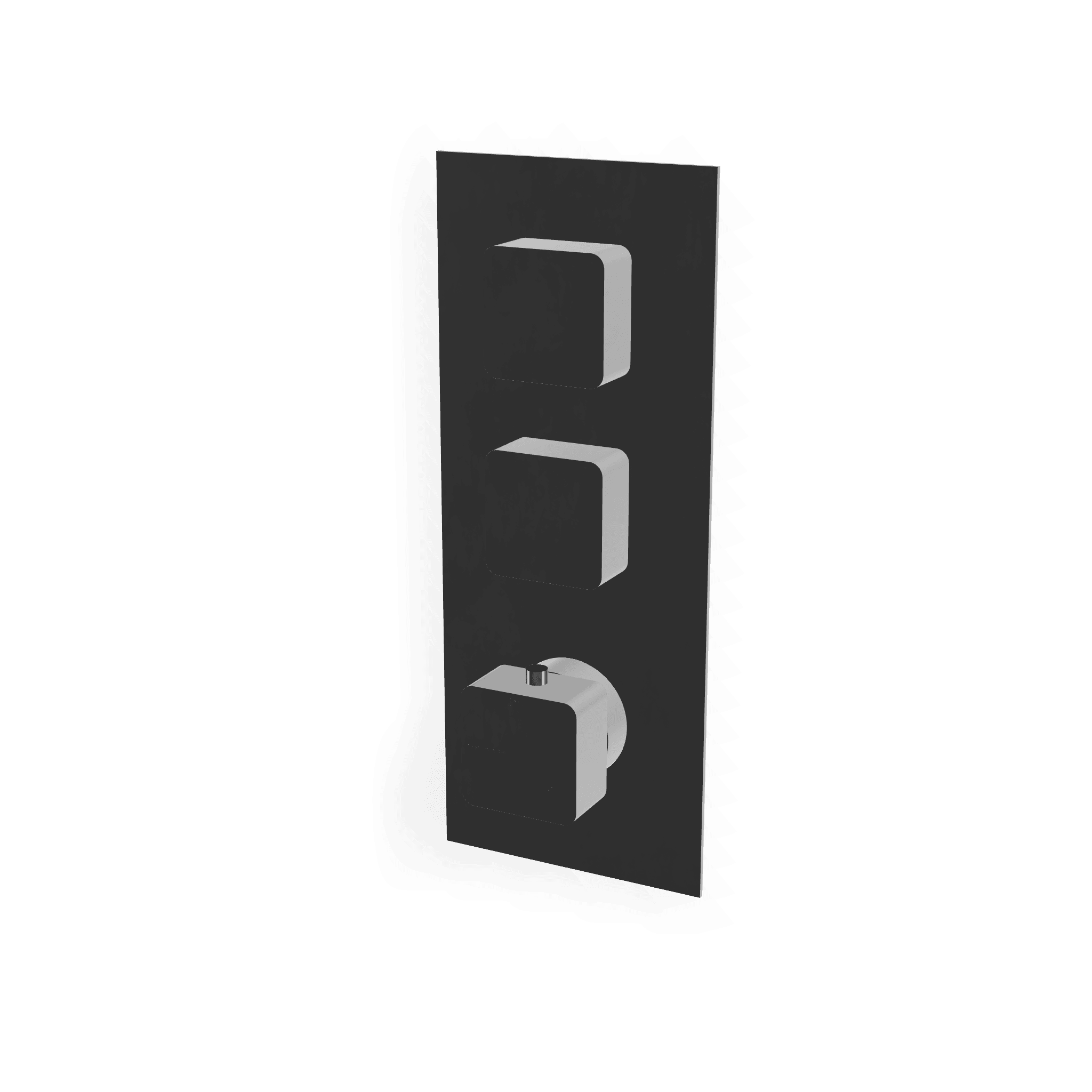 Внешняя часть термостатического смесителя для душа на 2 потребителя Hask