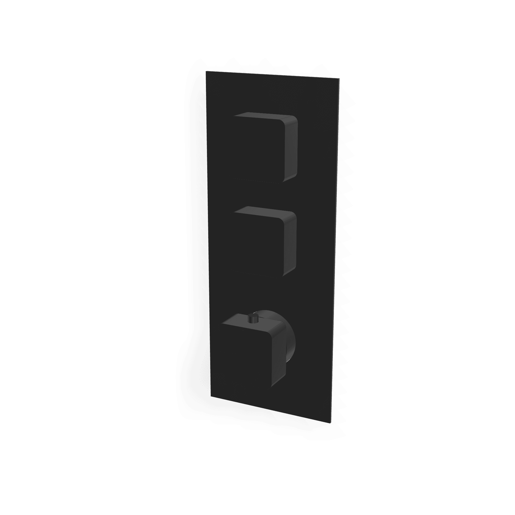 Внешняя часть термостатического смесителя для душа на 2 потребителя Hask