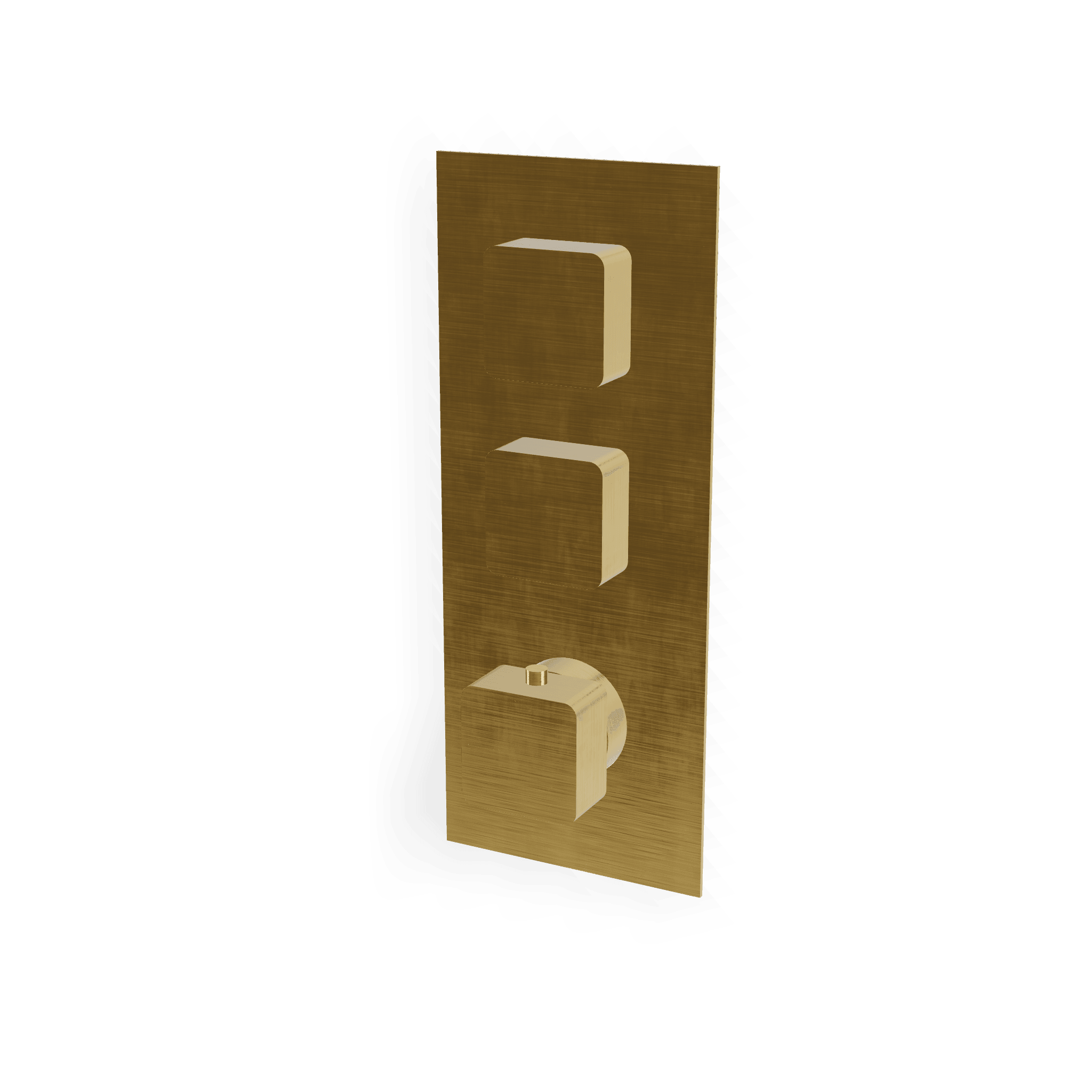 Внешняя часть термостатического смесителя для душа на 2 потребителя Hask