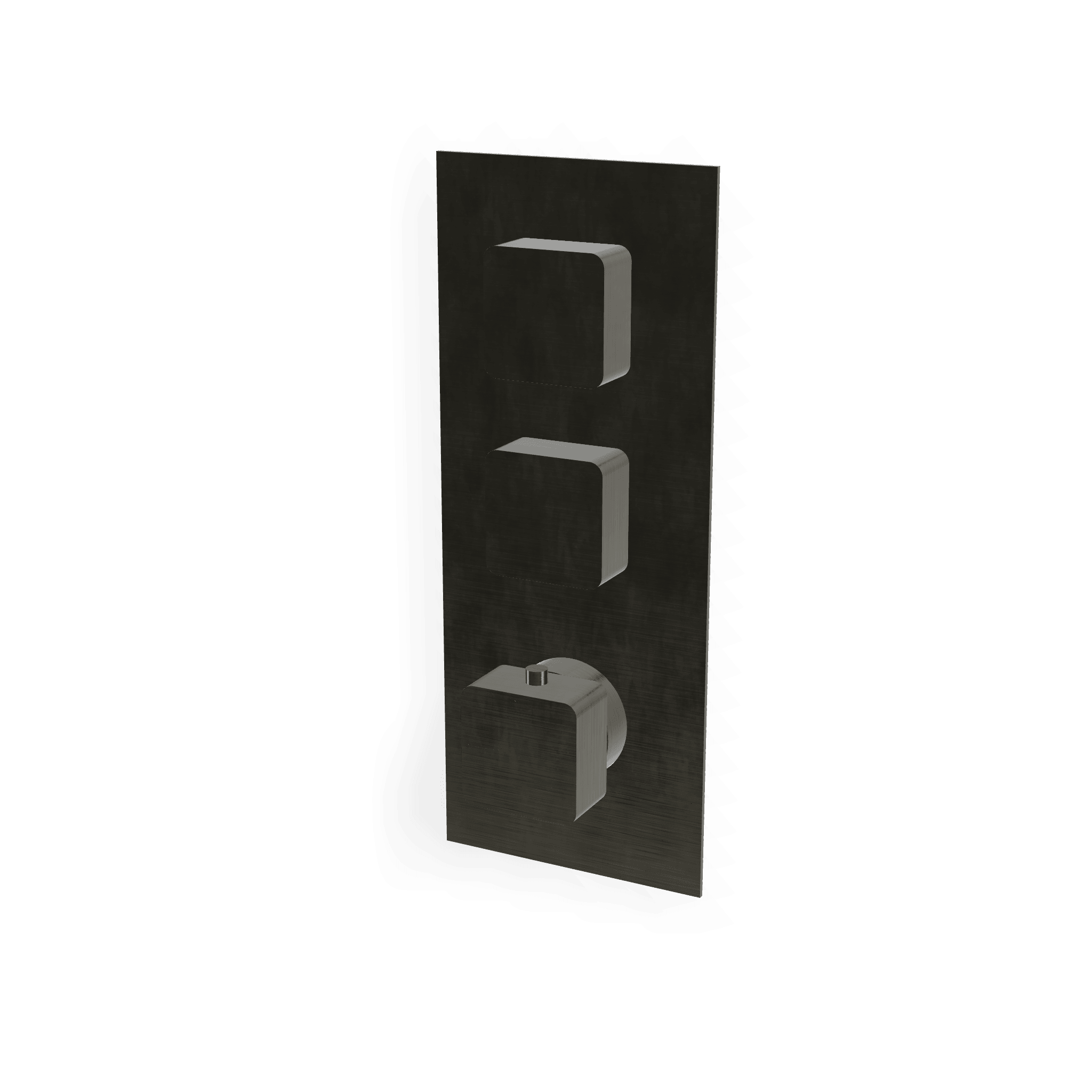 Внешняя часть термостатического смесителя для душа на 2 потребителя Hask