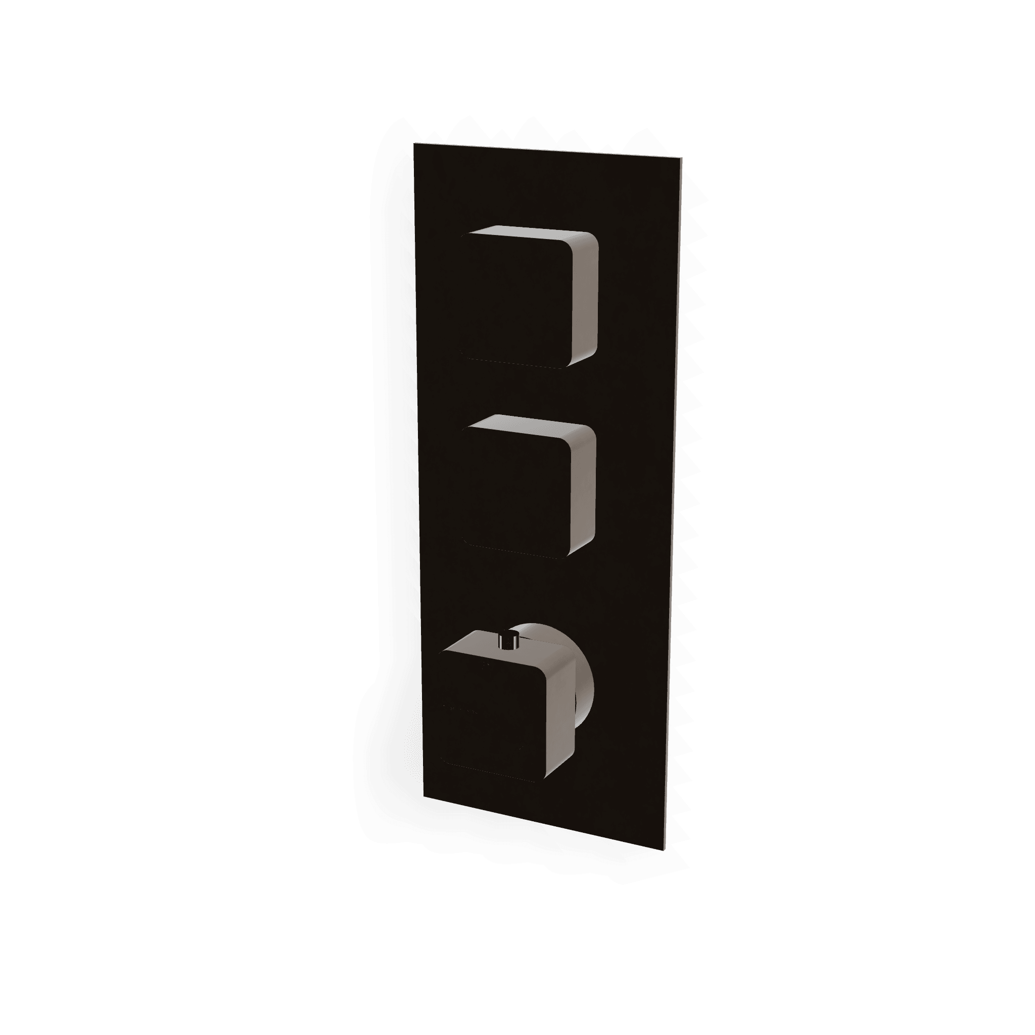 Внешняя часть термостатического смесителя для душа на 2 потребителя Hask