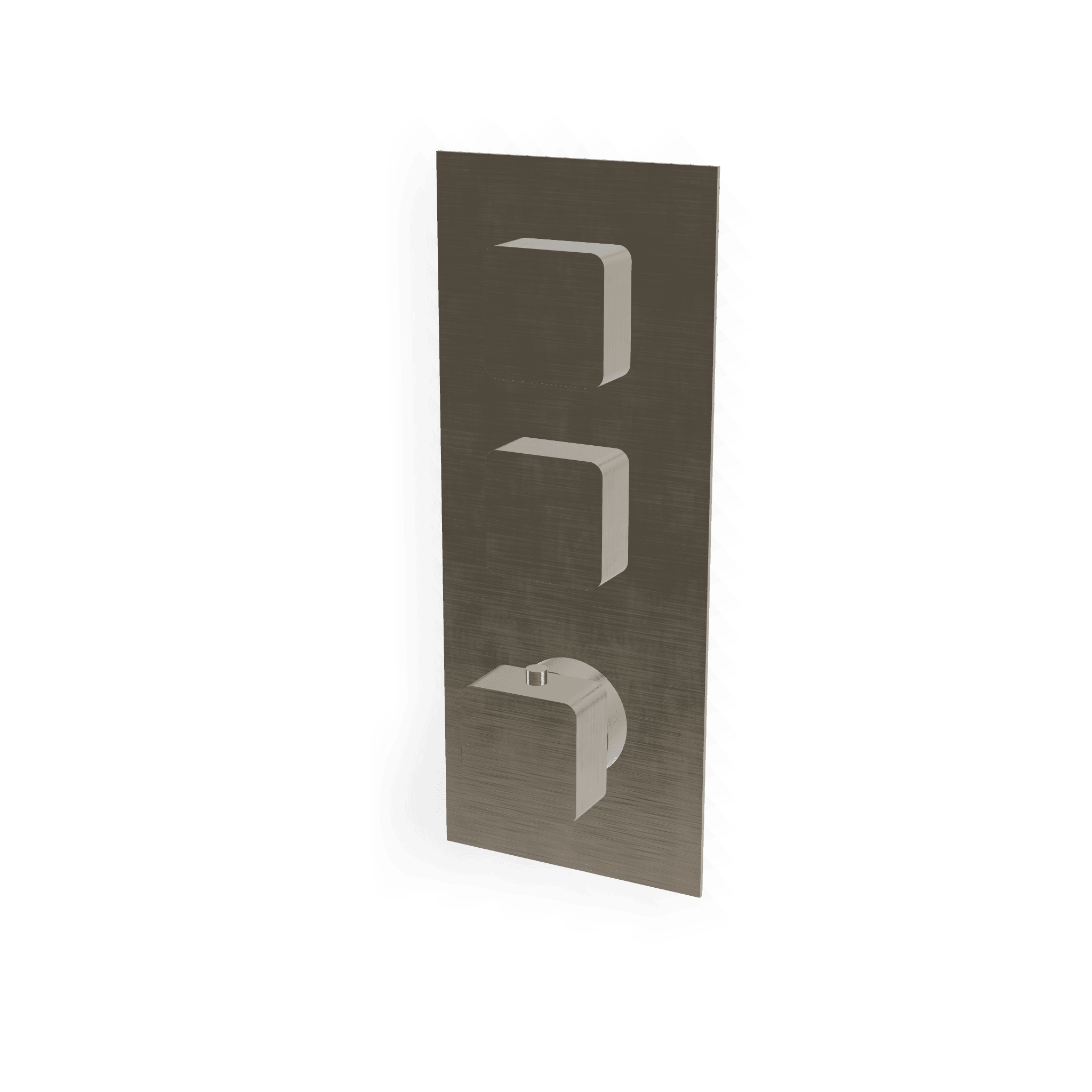 Внешняя часть термостатического смесителя для душа на 2 потребителя Hask