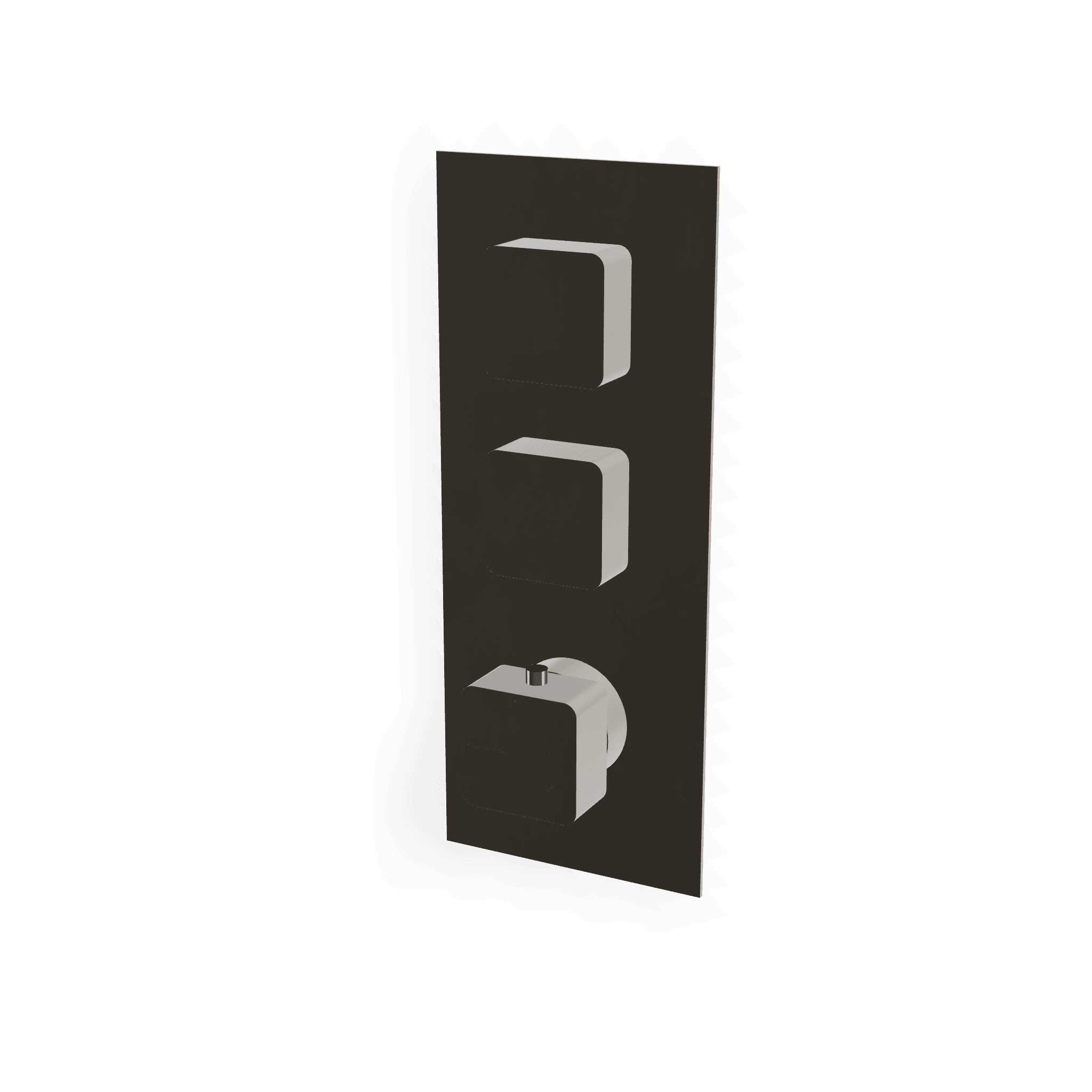 Внешняя часть термостатического смесителя для душа на 2 потребителя Hask