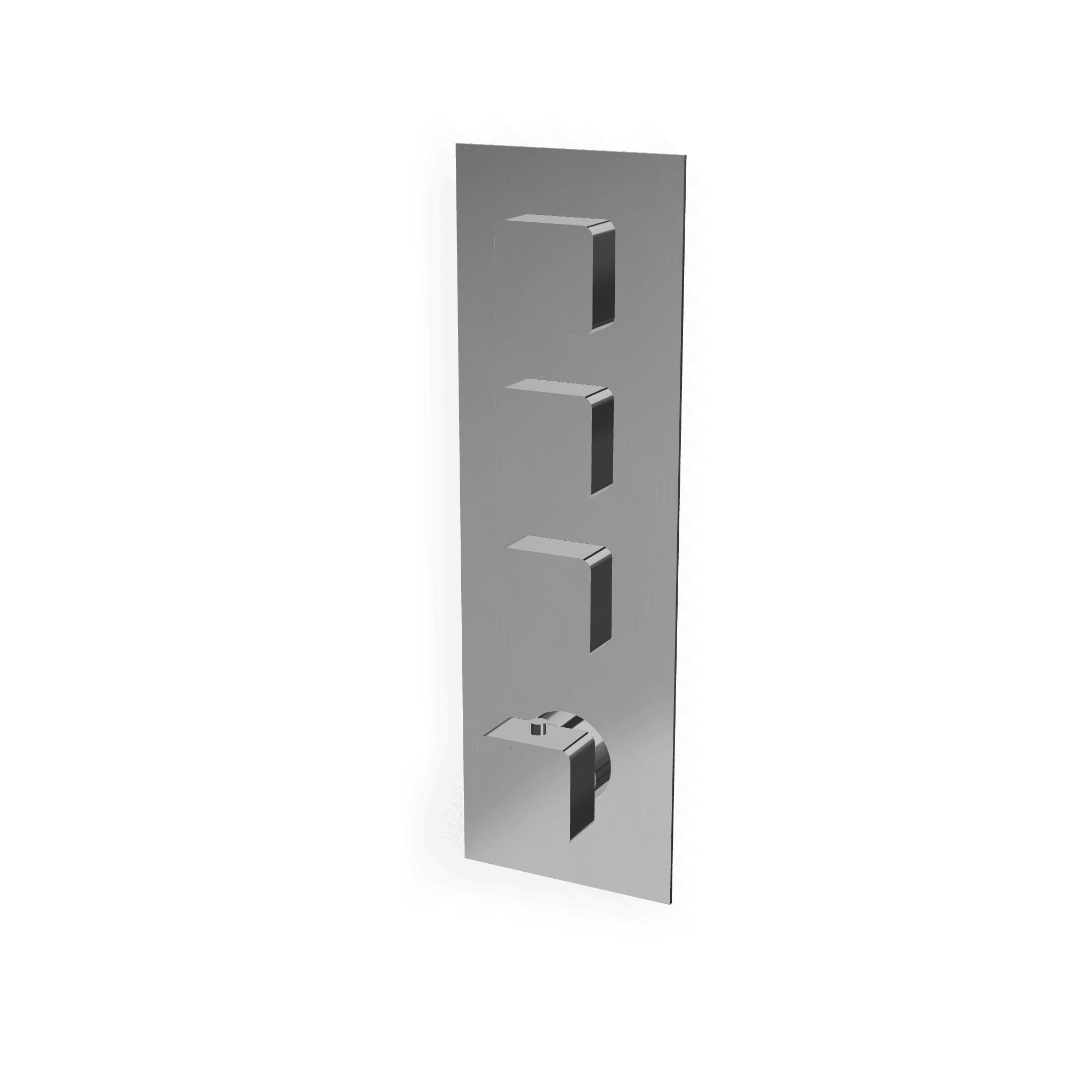 Внешняя часть термостатического смесителя для душа на 3 потребителя Hask