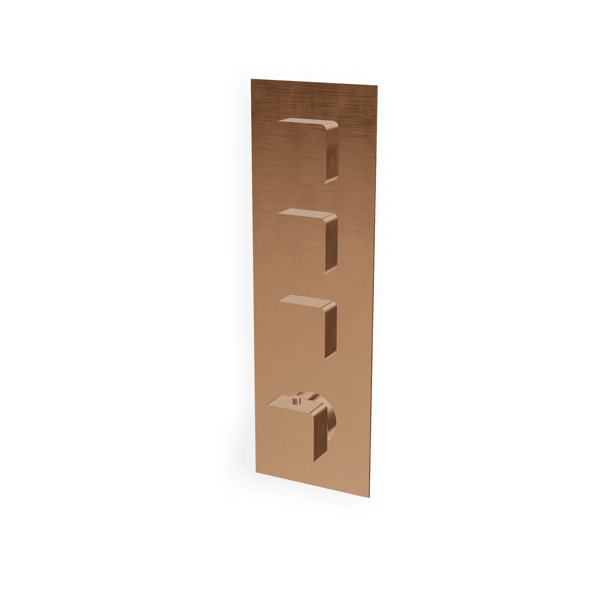 Внешняя часть термостатического смесителя для душа на 3 потребителя Hask