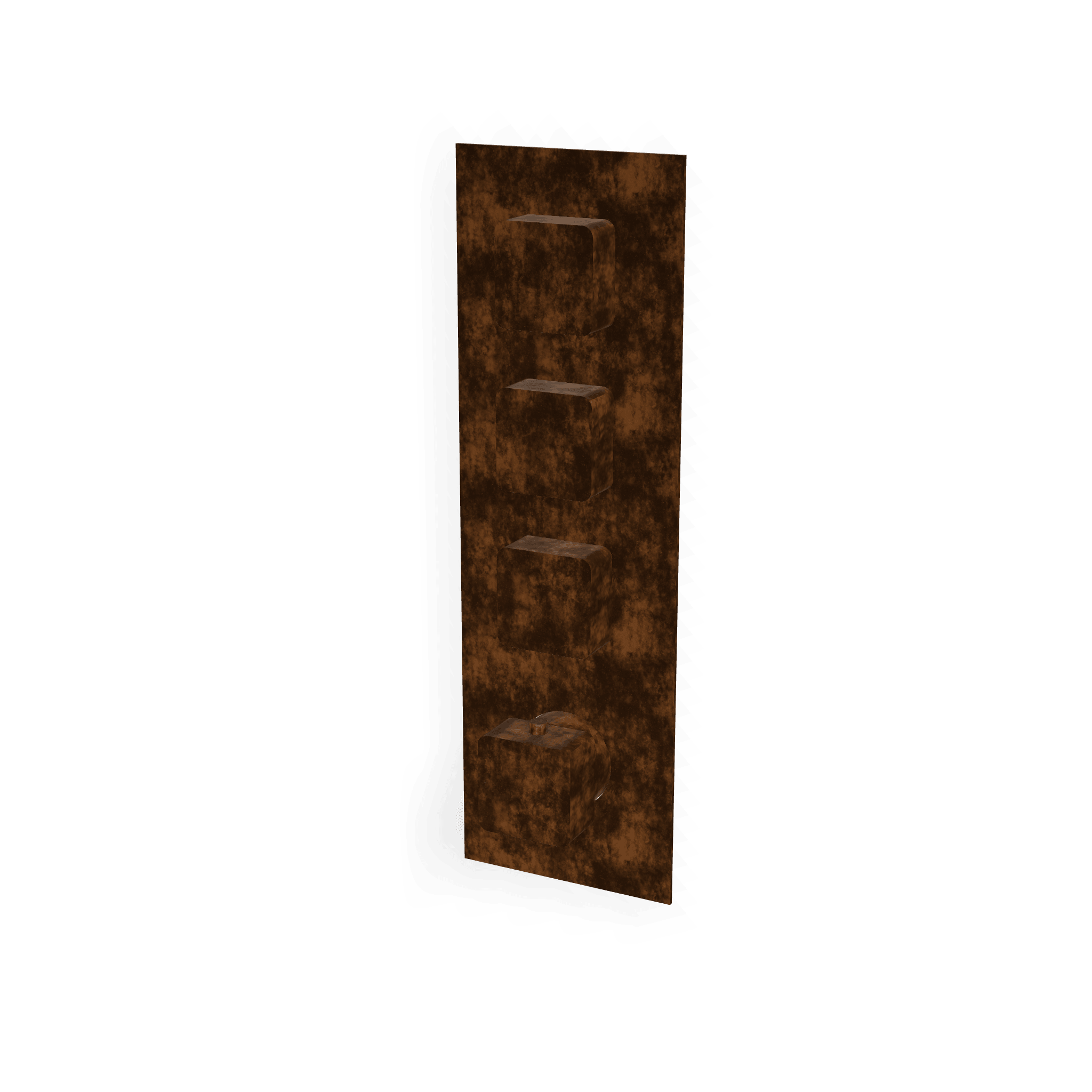 Внешняя часть термостатического смесителя для душа на 3 потребителя Hask