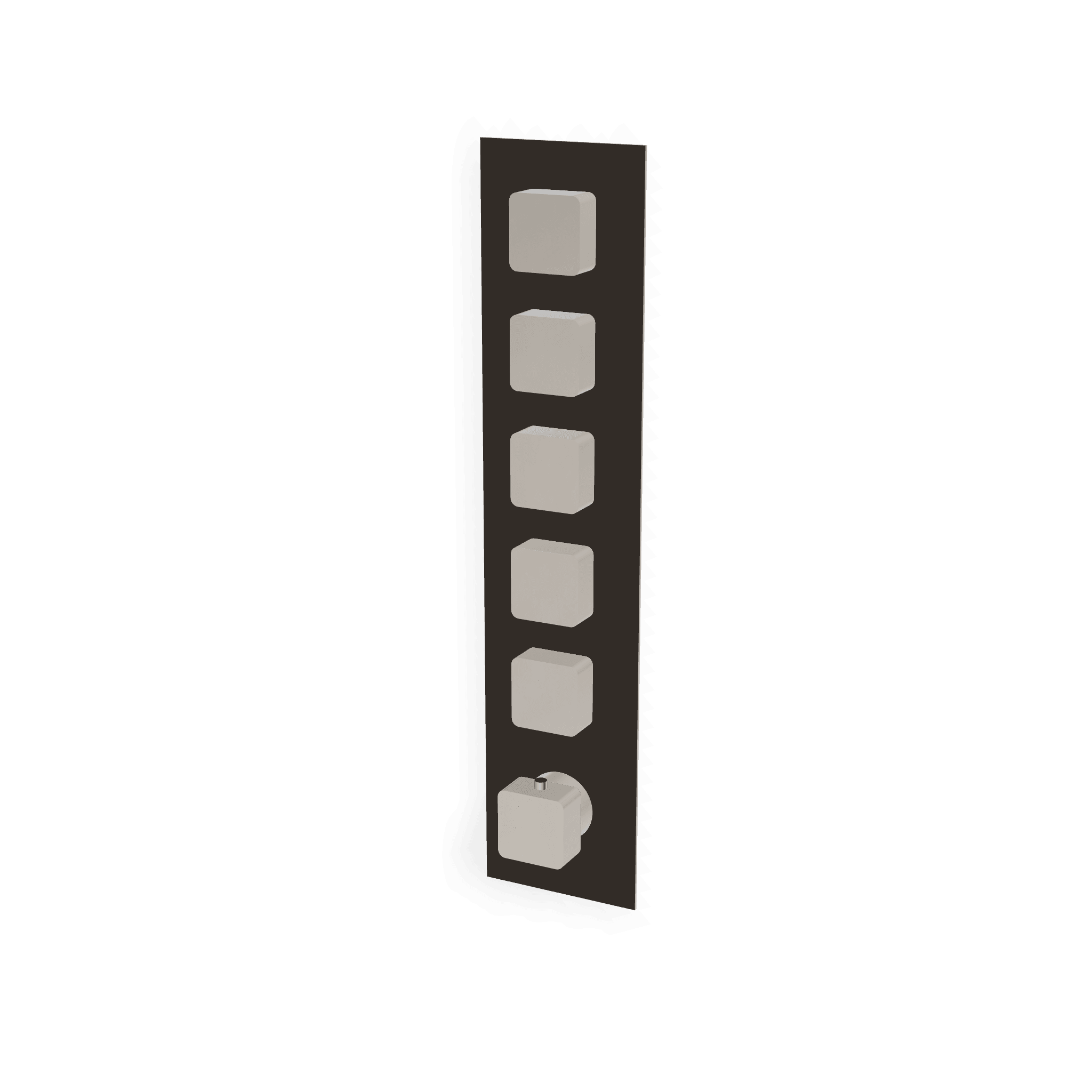 Внешняя часть термостатического смесителя для душа на 5 потребителей Hask