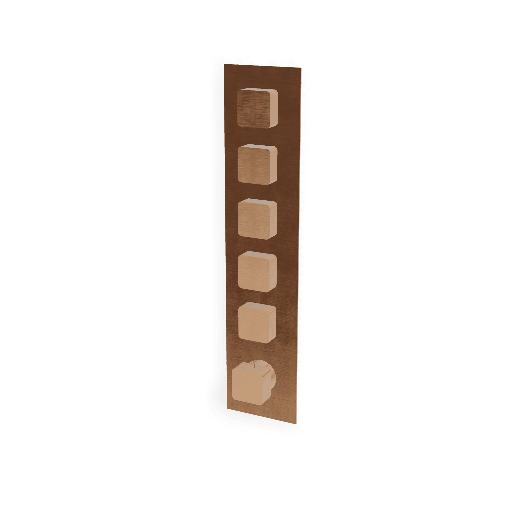 Внешняя часть термостатического смесителя для душа на 5 потребителей Hask