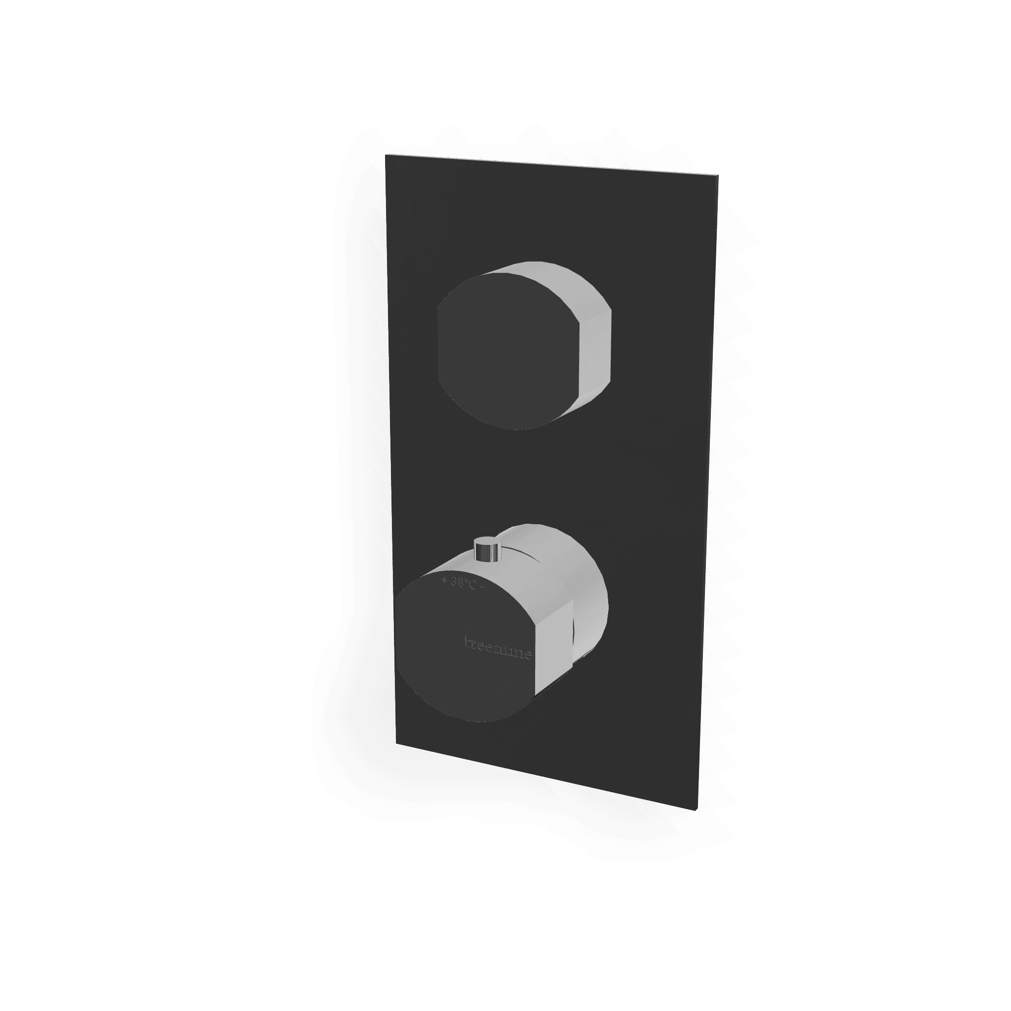 Внешняя часть термостатического смесителя для душа на 1 потребителя Hedo