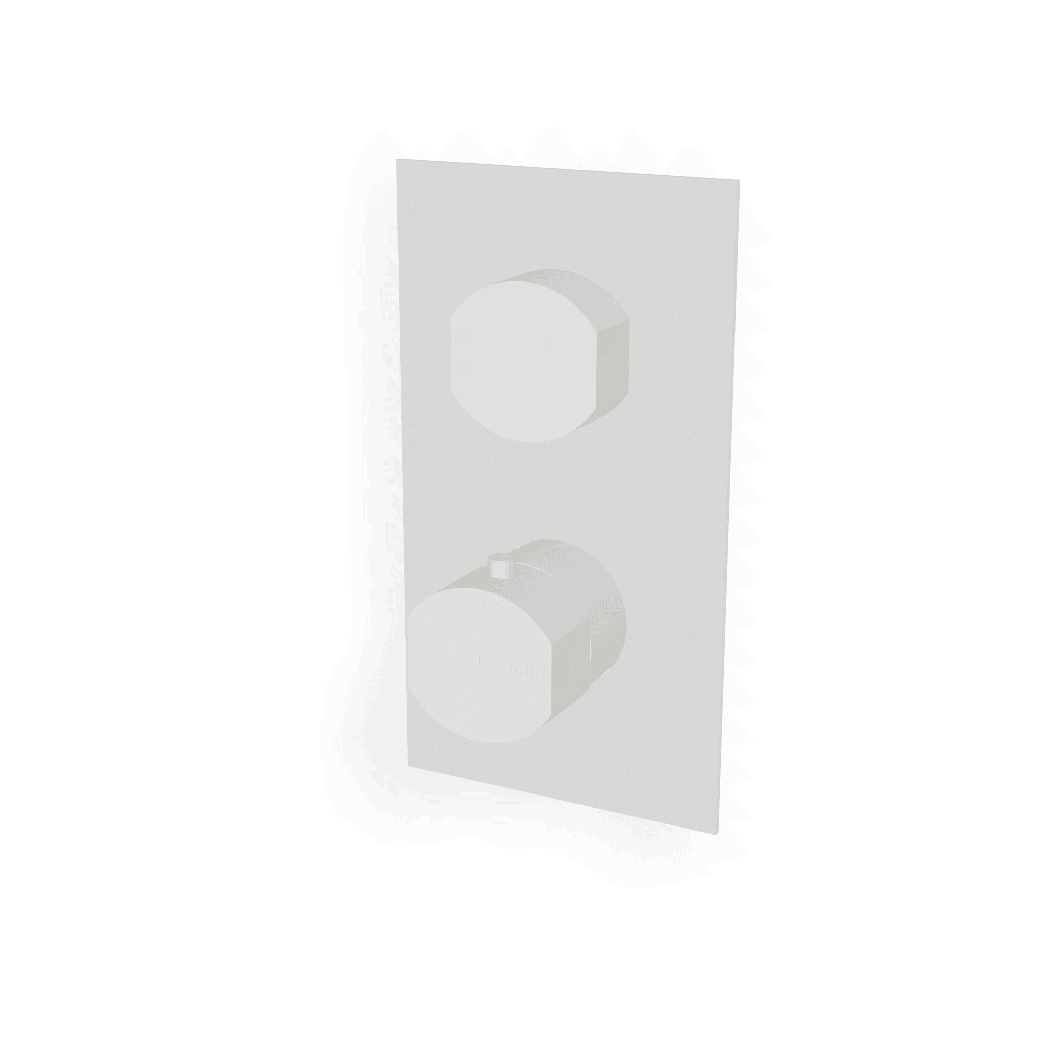 Внешняя часть термостатического смесителя для душа на 1 потребителя Hedo