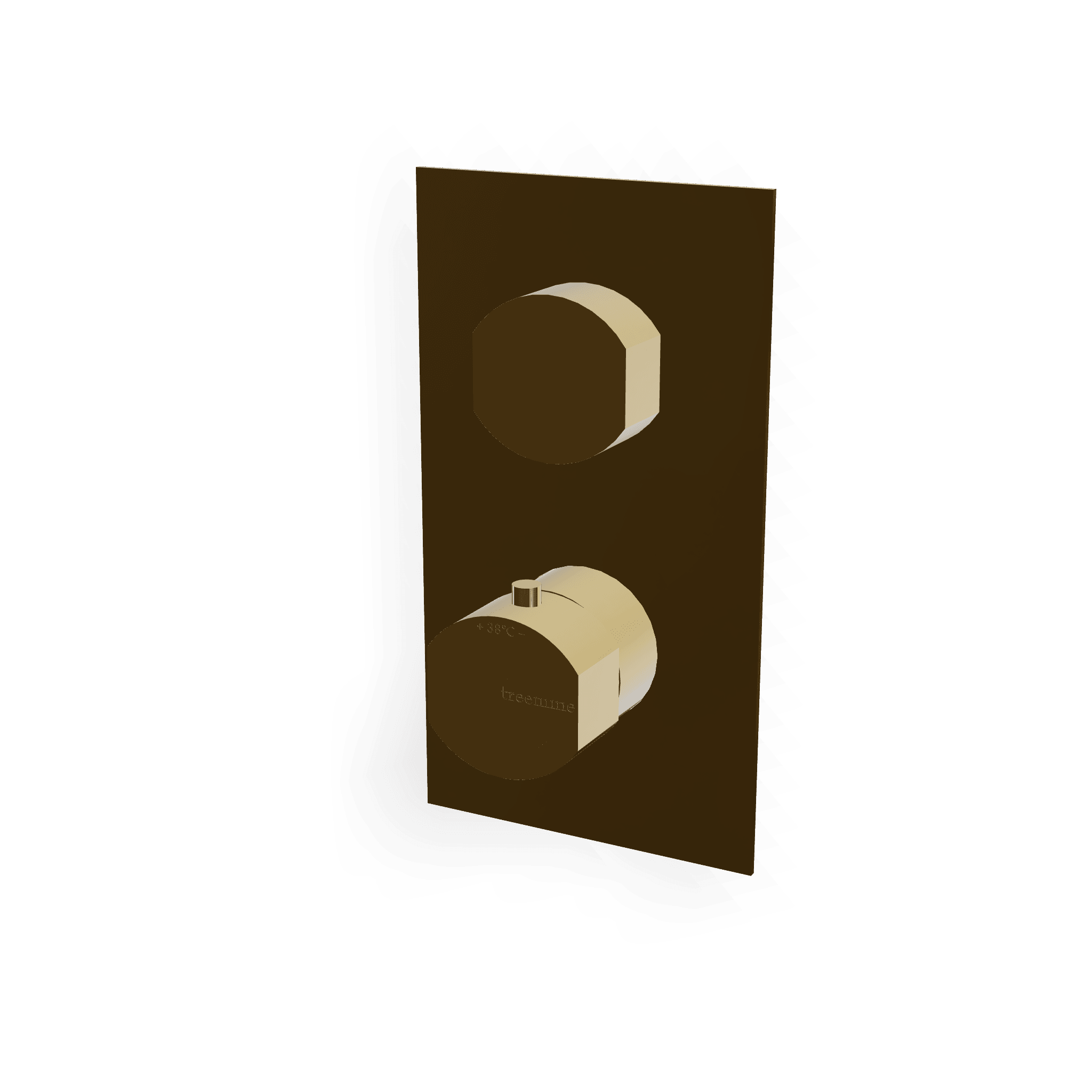 Внешняя часть термостатического смесителя для душа на 1 потребителя Hedo